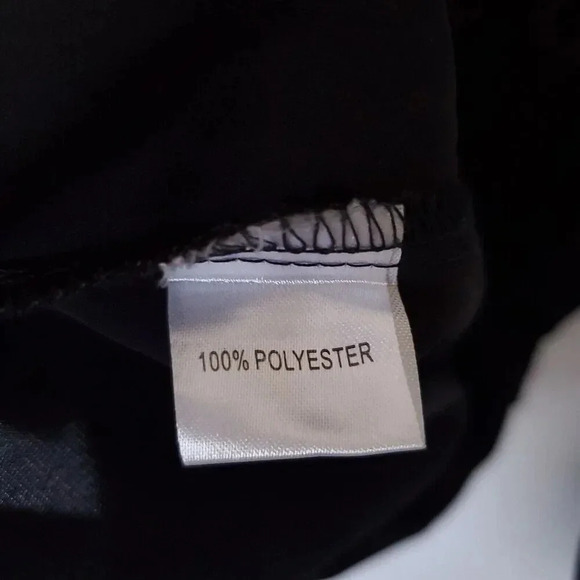 Black Shirt Mini Dress With Belt Size Medium Tunic Long Sleeve ButtonUp Collared - Picture 11 of 16